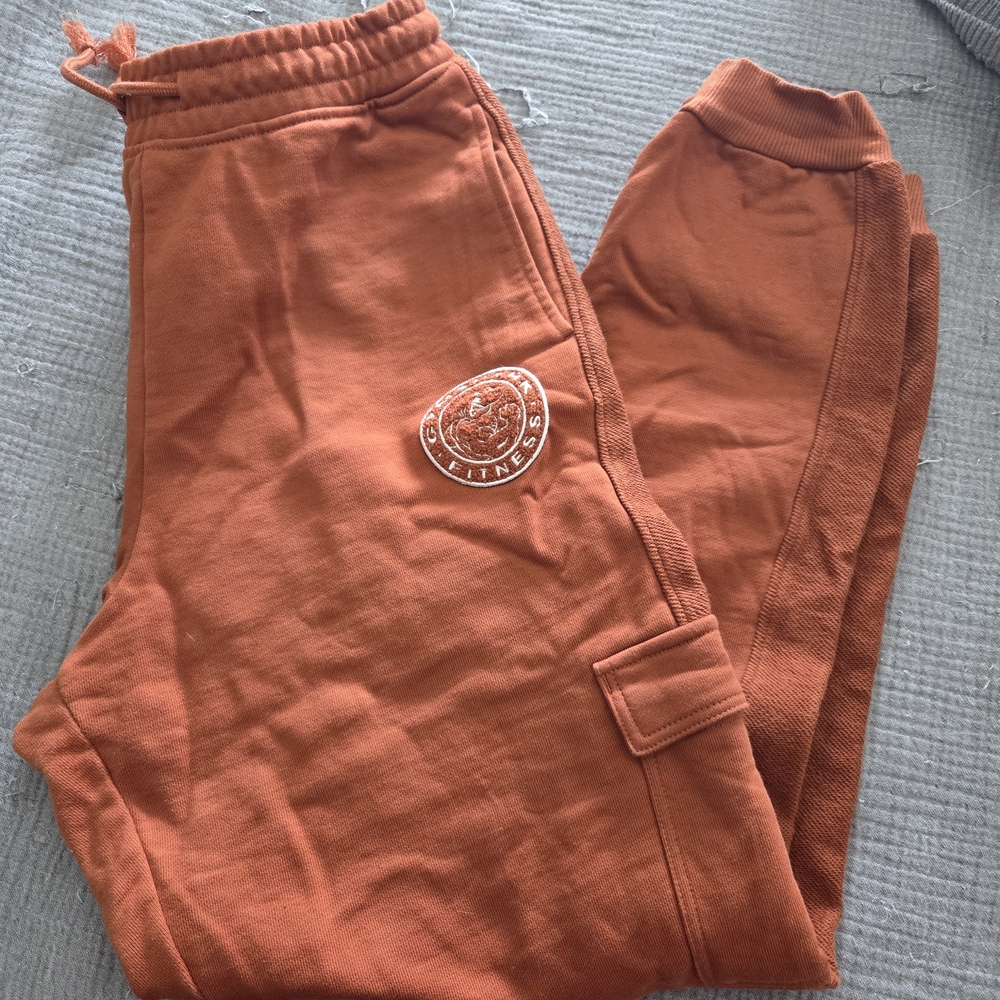 Gymshark Legacy Rust Orange Cargo Joggers